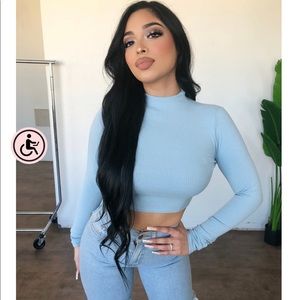 blue top from OOTD FASh